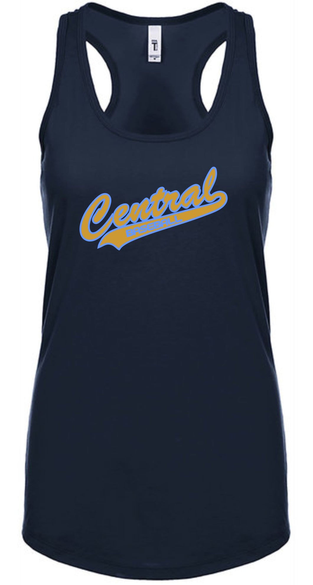 NAVY LADIES RACERBACK TANK