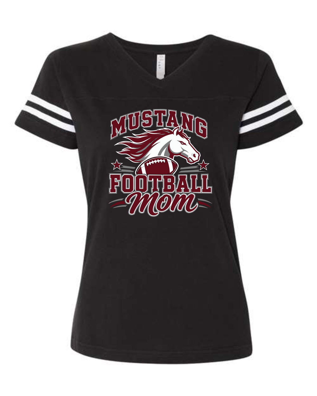 CJM26 MOM BLACK VNECK JERSEY
