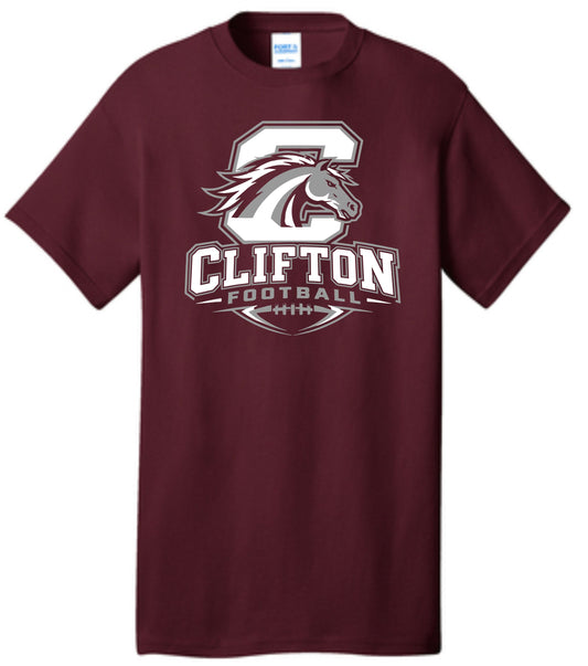 CJM MAROON COTTON TEE