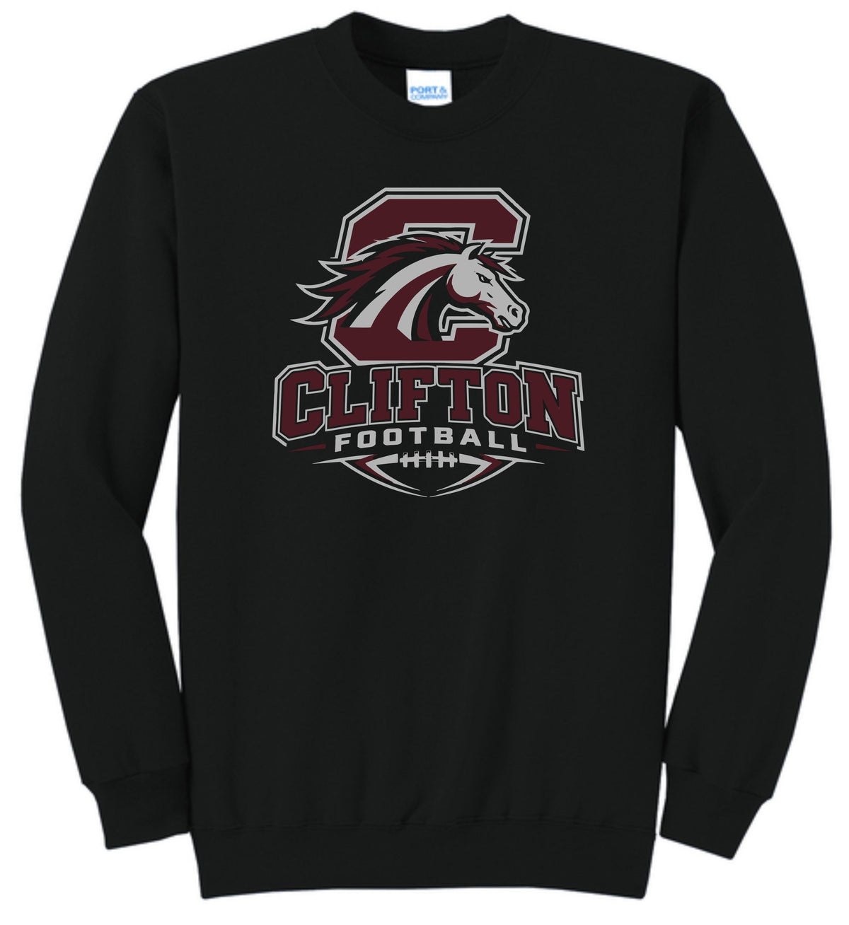 CJM26 BLACK CREW SWEATSHIRT