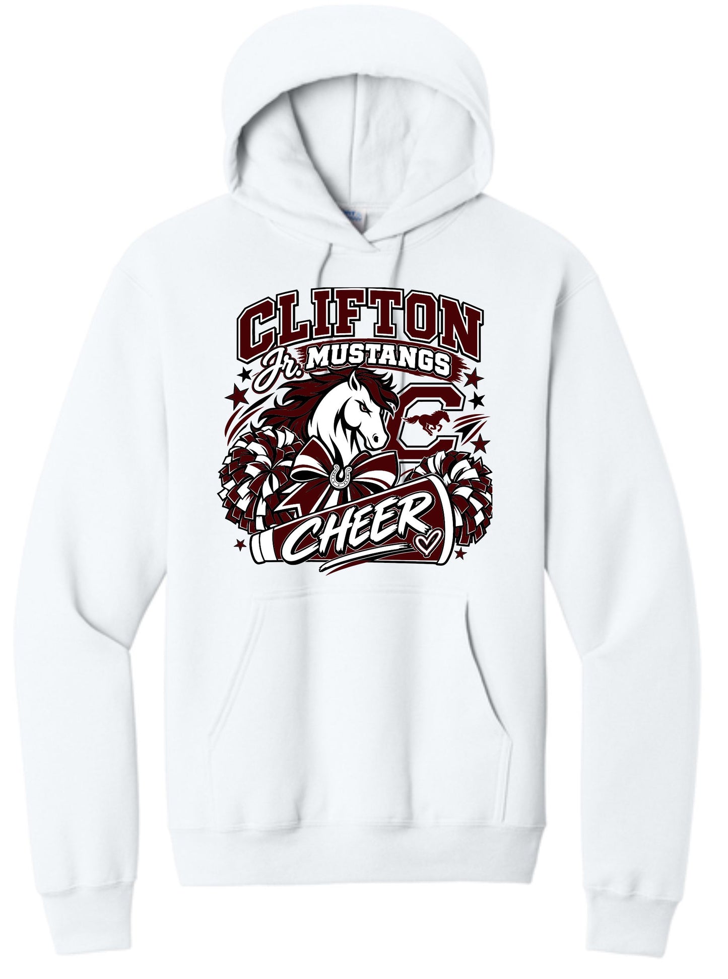 CJM CHEER 50/50 HOODIE WHITE