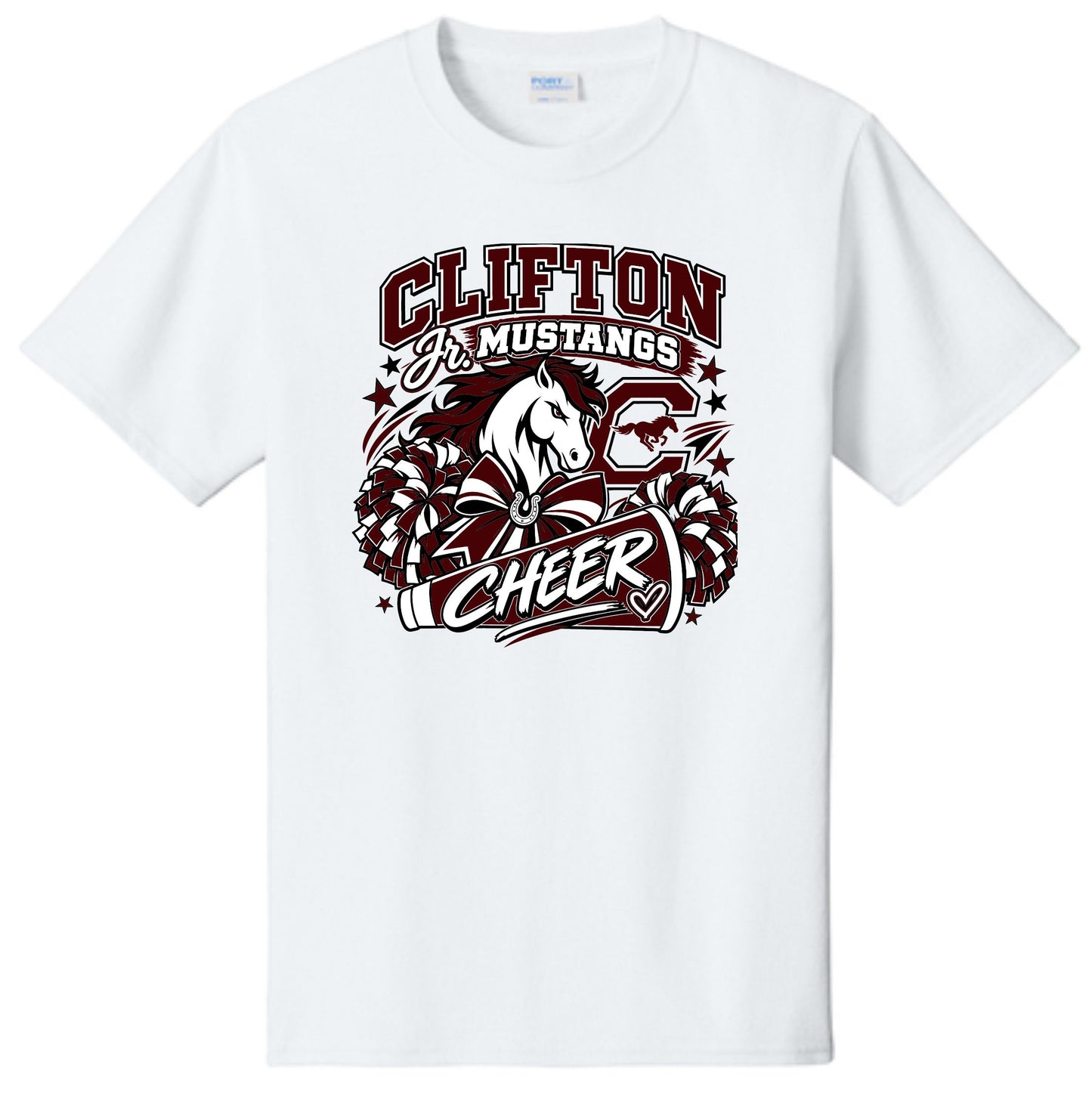 CJM CHEER COTTON TEE WHITE