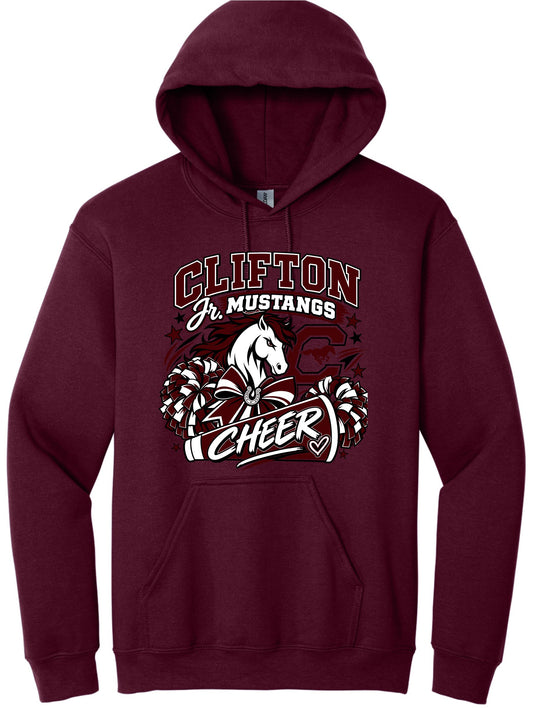 CJM CHEER 50/50 HOODIE MAROON