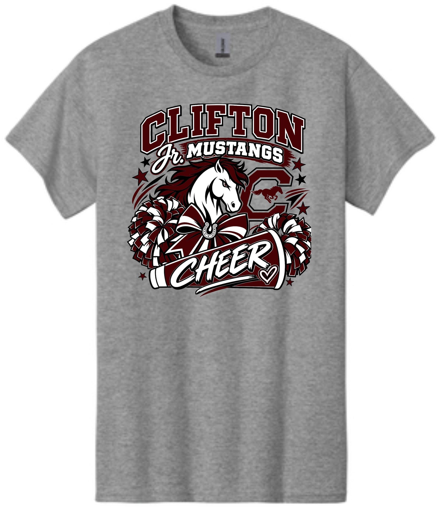 CJM CHEER COTTON TEE GREY