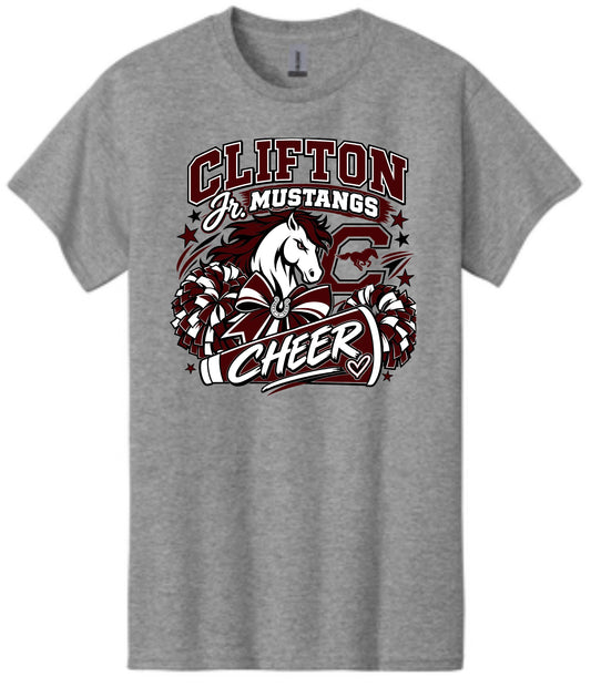 CJM CHEER COTTON TEE GREY