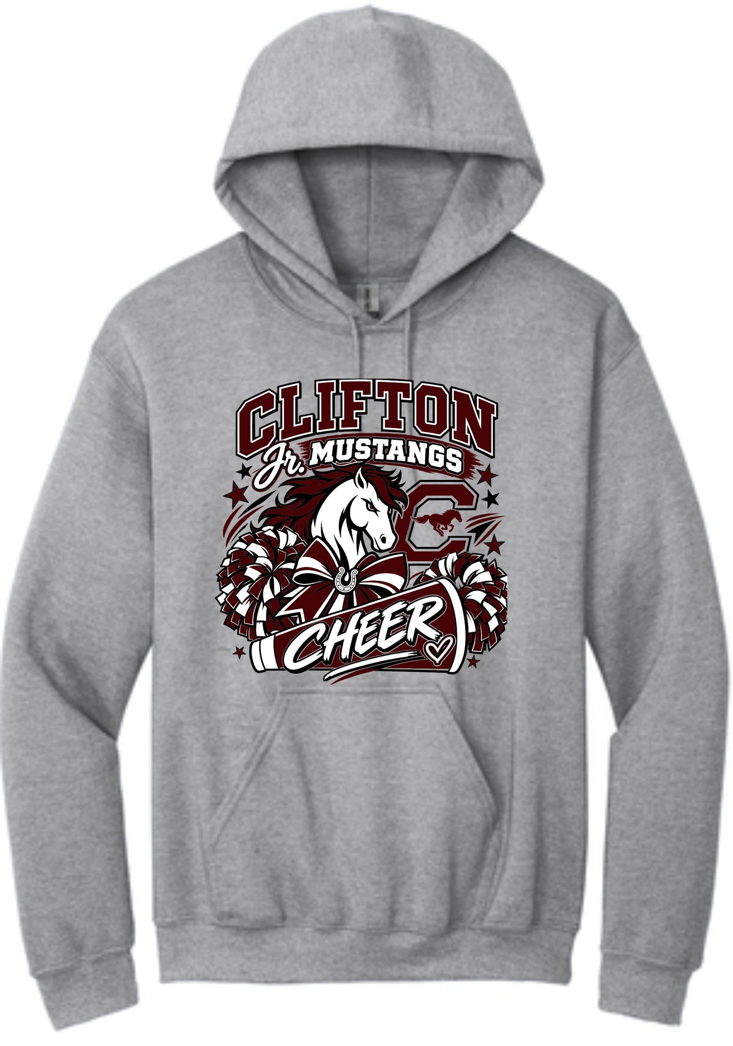 CJM CHEER 50/50 HOODIE GREY