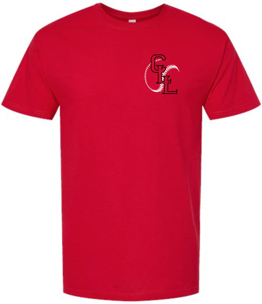 CLL RED COTTON TEE DESIGN 2
