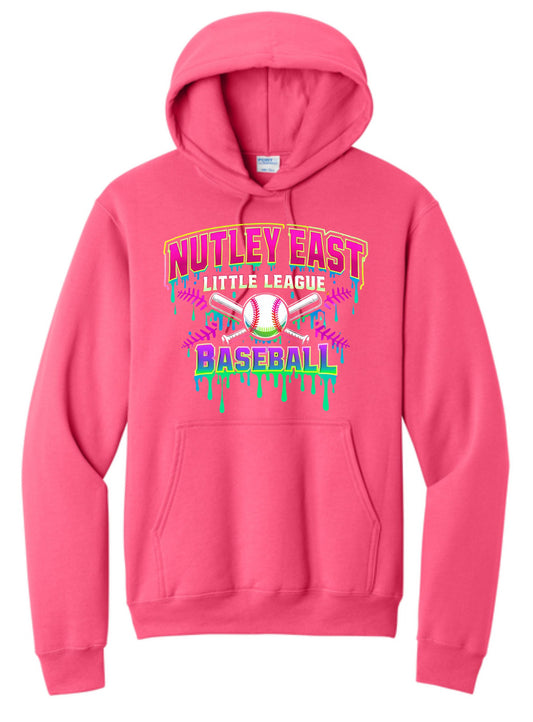 EAST LL NEON PINK DRIP HOODIE