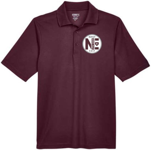 EAST LL MAROON DRIFIT POLO LEAGUE LOGO