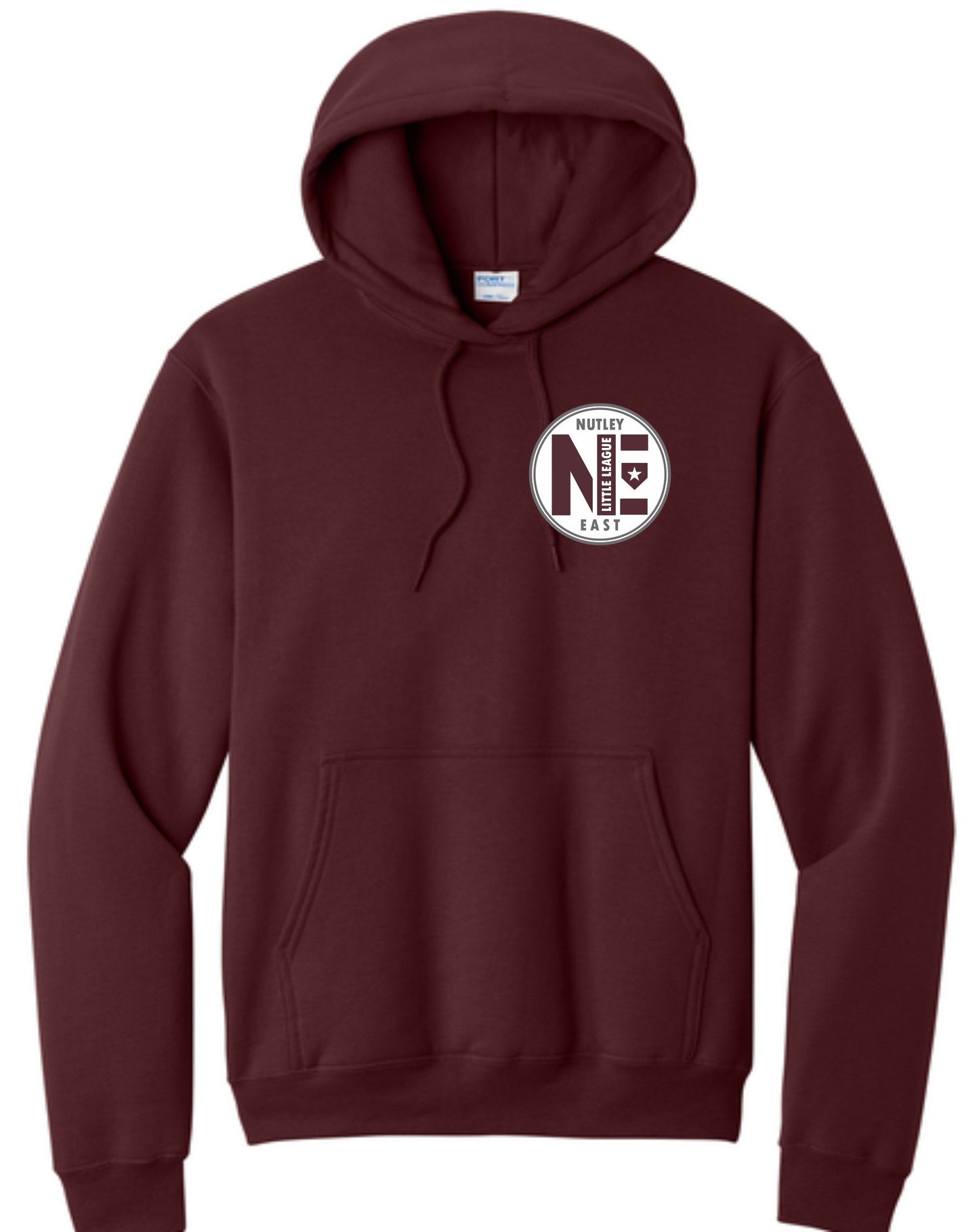 EAST LL MAROON HOODIE LEAGUE LOGO