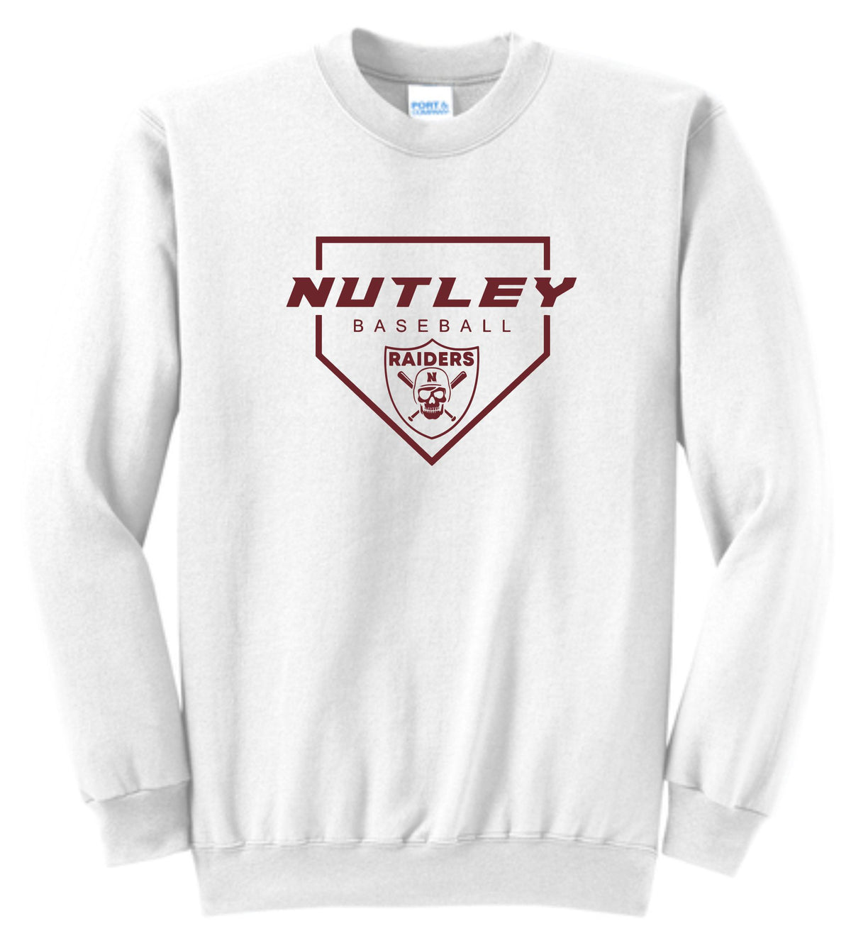 NHSB WHITE 50/50 CREW SWEATSHIRT