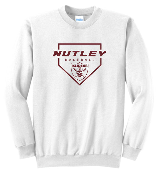 NHSB WHITE 50/50 CREW SWEATSHIRT