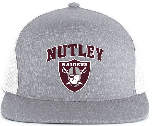 NHSF GREY ARCH TRUCKER SNAPBACK HAT