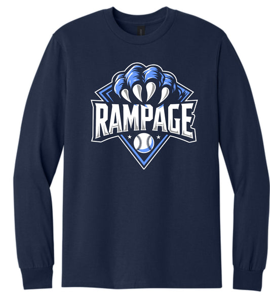 NJR NAVY COTTON LONG SLEEVE