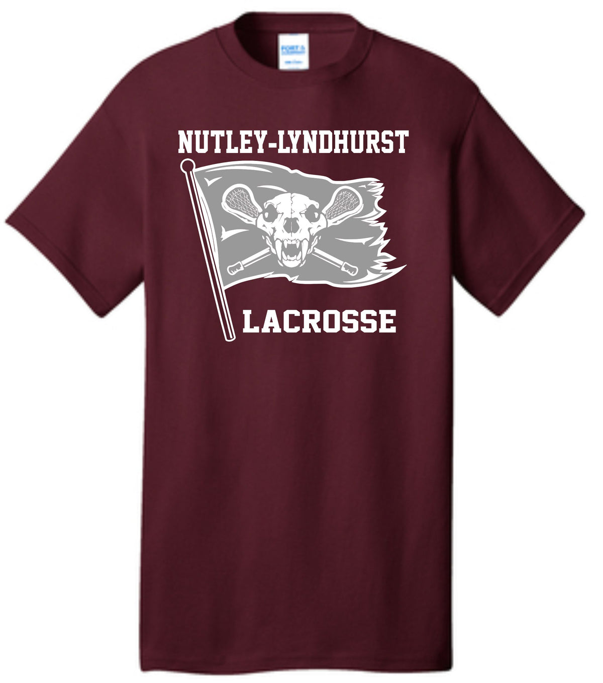 MAROON FLAG COTTON TEE