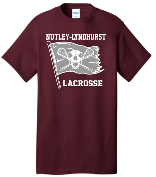 MAROON FLAG COTTON TEE