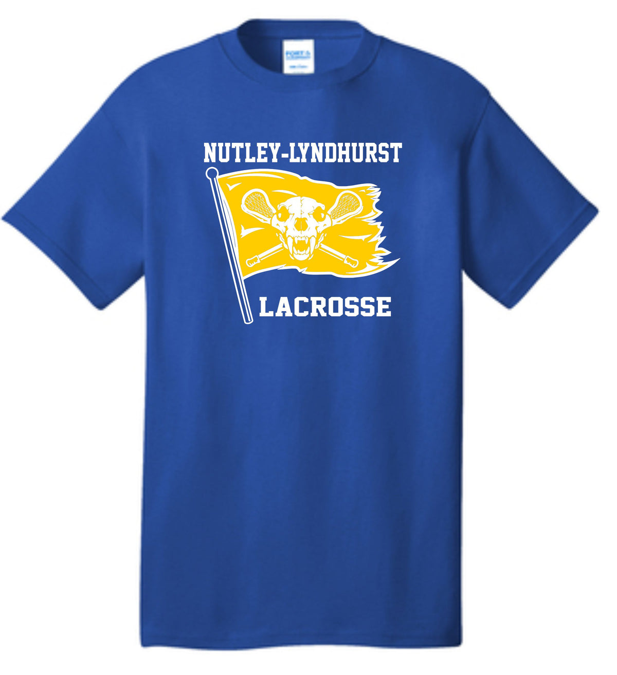 ROYAL BLUE FLAG COTTON TEE