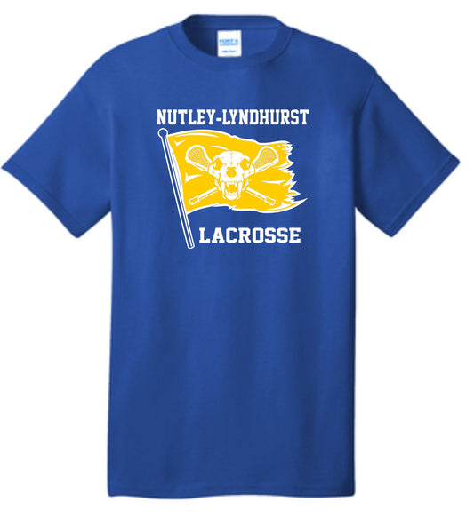 ROYAL BLUE FLAG COTTON TEE