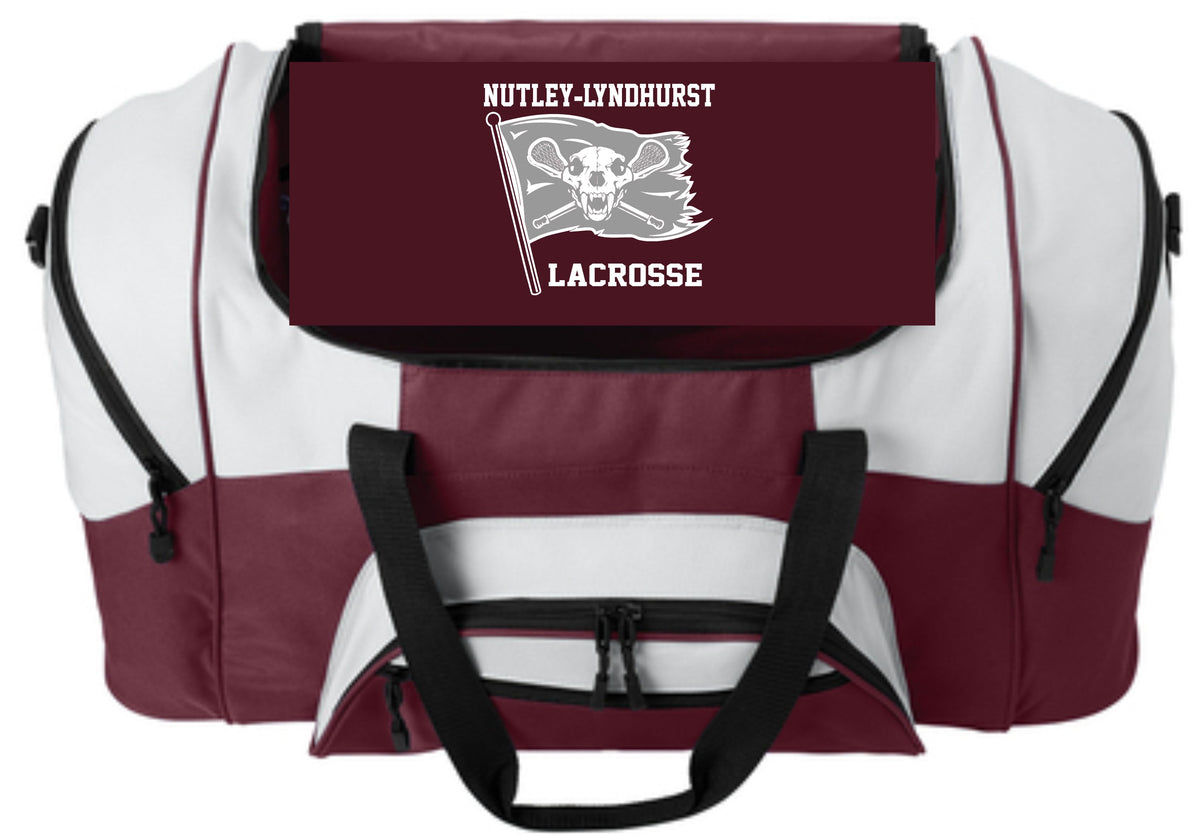MAROON FLAG DUFFLE BAG