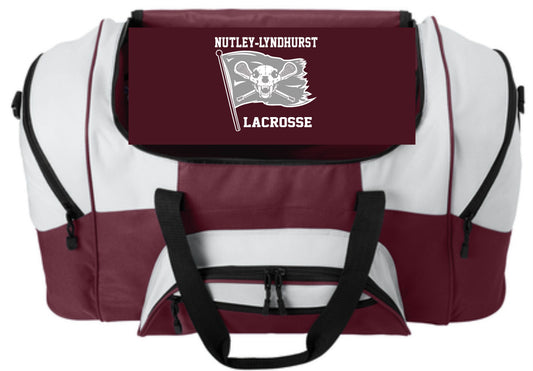 MAROON FLAG DUFFLE BAG