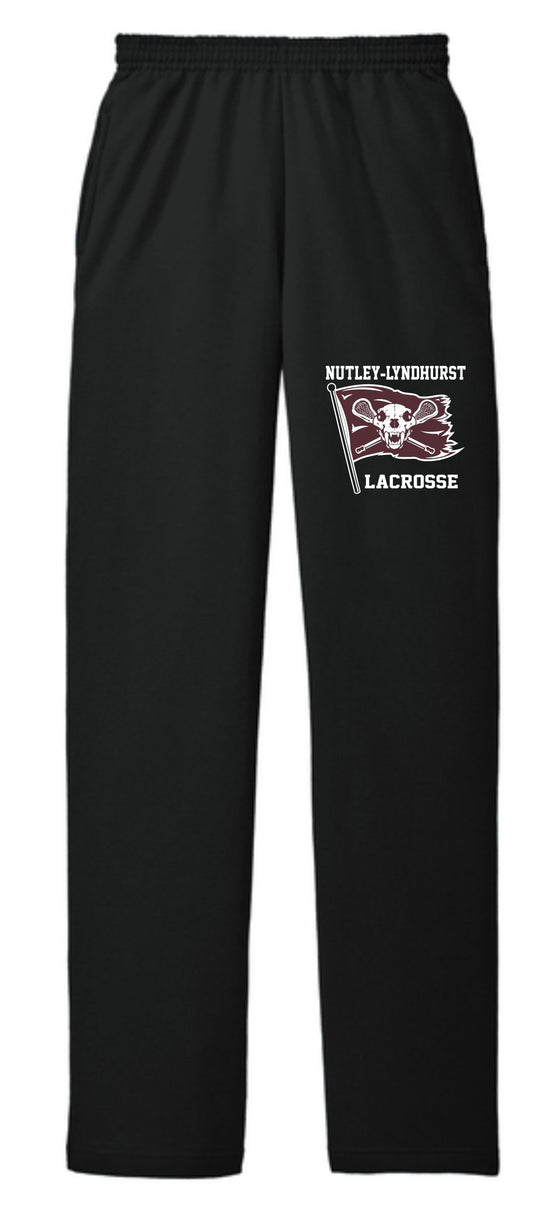 BLACK FLAG OPEN BOTTOM SWEATPANTS