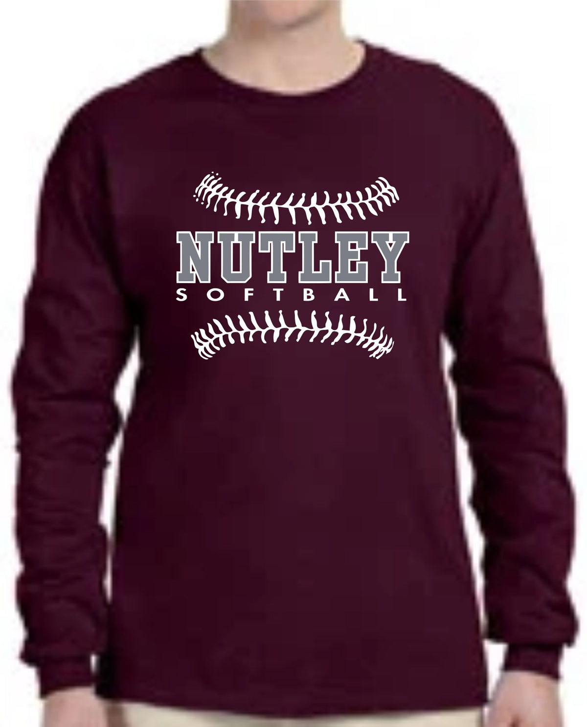 NRS MAROON PRE-SHRUNK COTTON LONG SLEEVE TEE