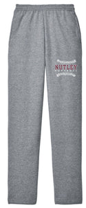 NRS HEATHER GREY OPEN BOTTON POCKETED SWEATPANTS