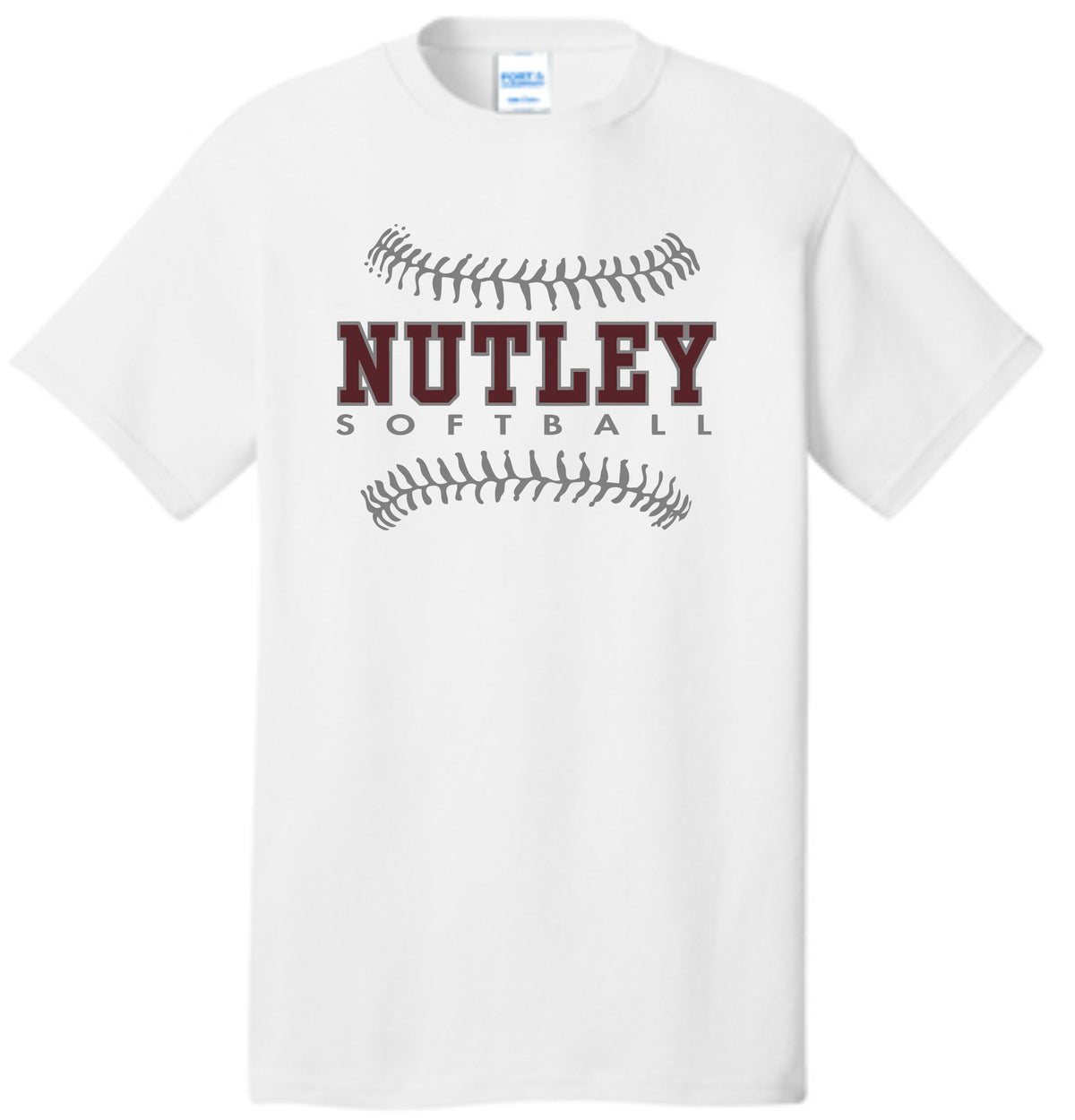 NUTLEY REC SOFTBALL WHITE DRIFIT TEE