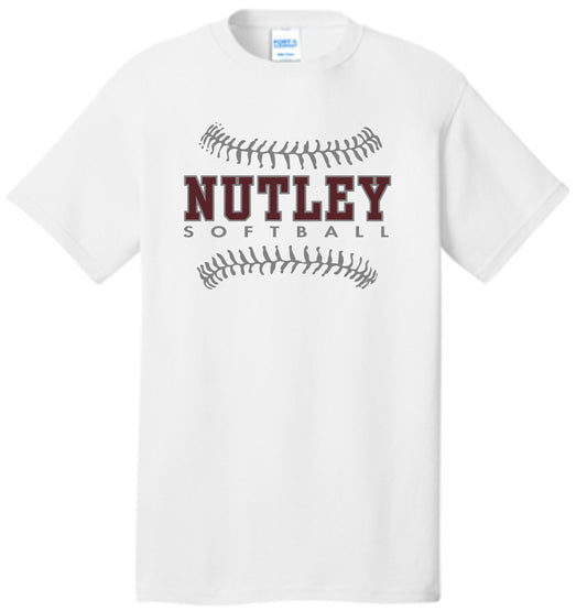 NUTLEY REC SOFTBALL WHITE DRIFIT TEE