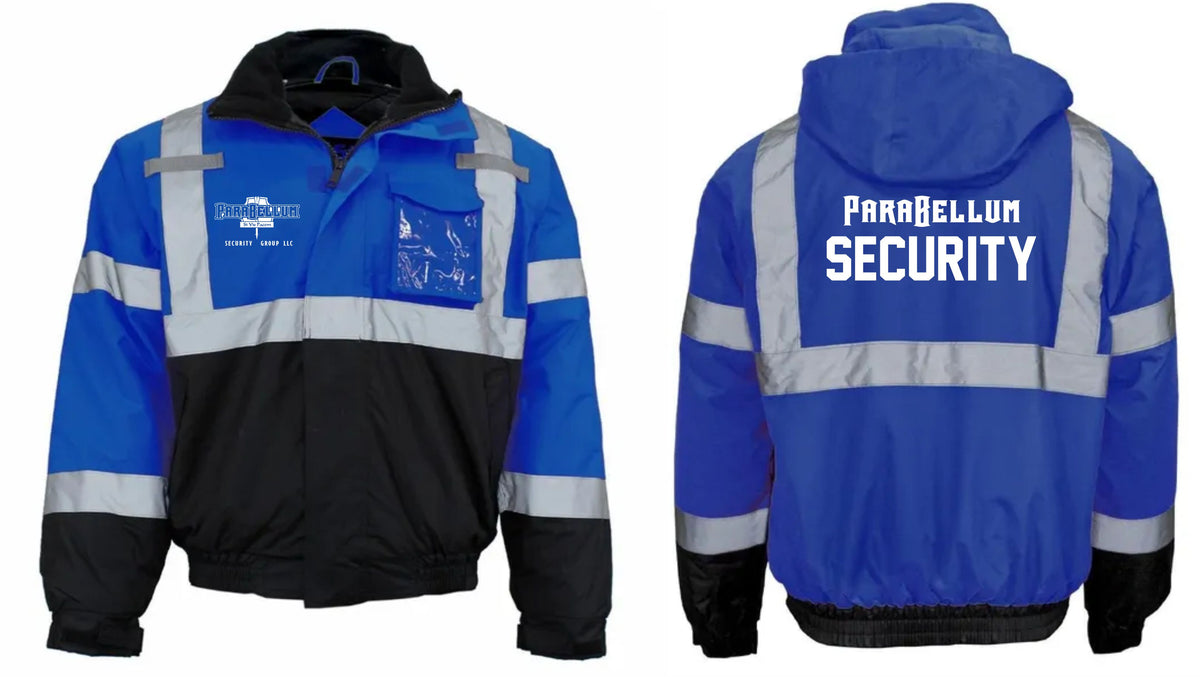 PSG BLUE WEATHER RESISITANT REFLECTIVE BOMBER JACKET