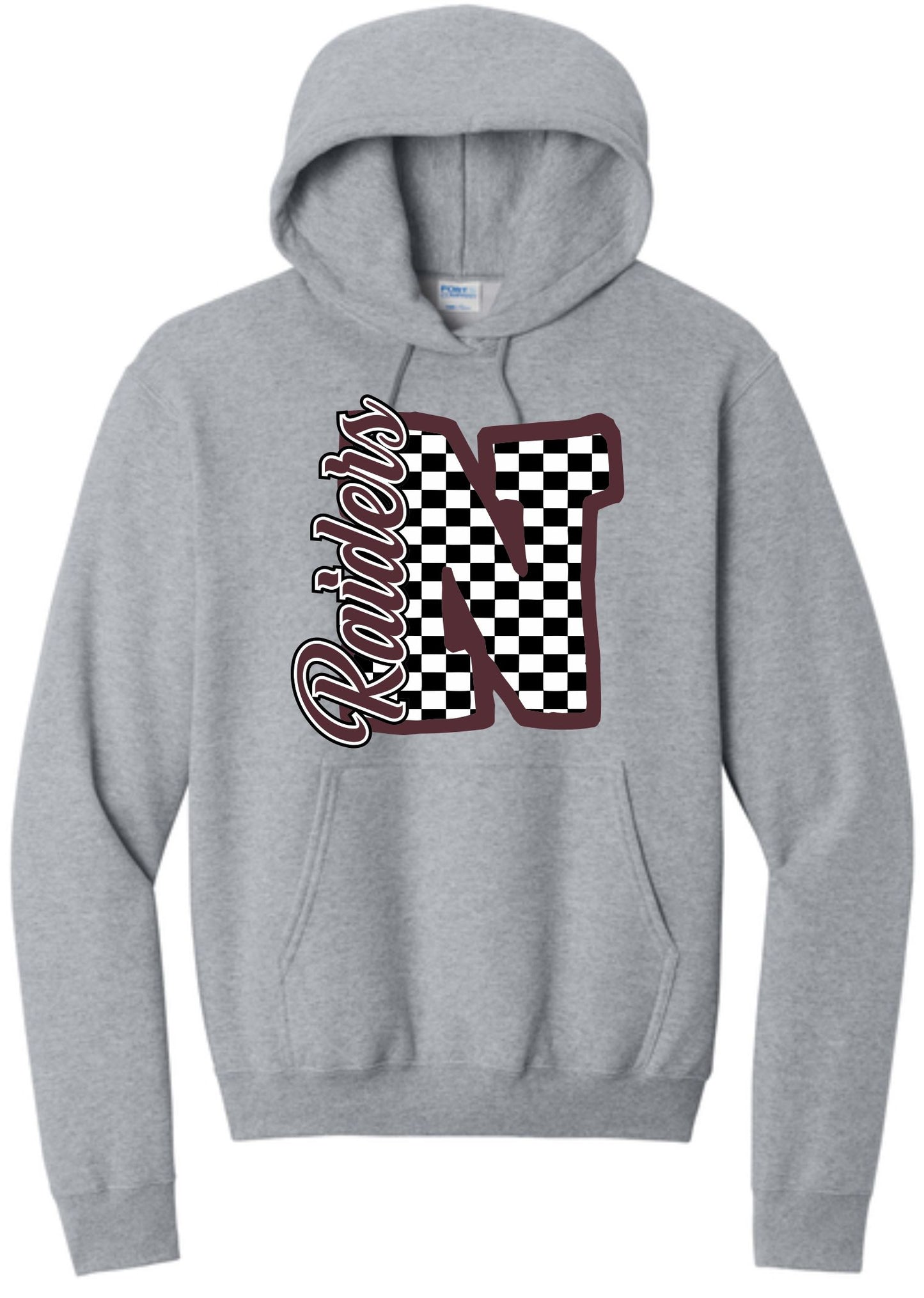 RAIDER CHECKERED LOGO HOODIE