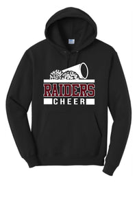 RAIDER CHEER 50/50 BLACK HOODIE