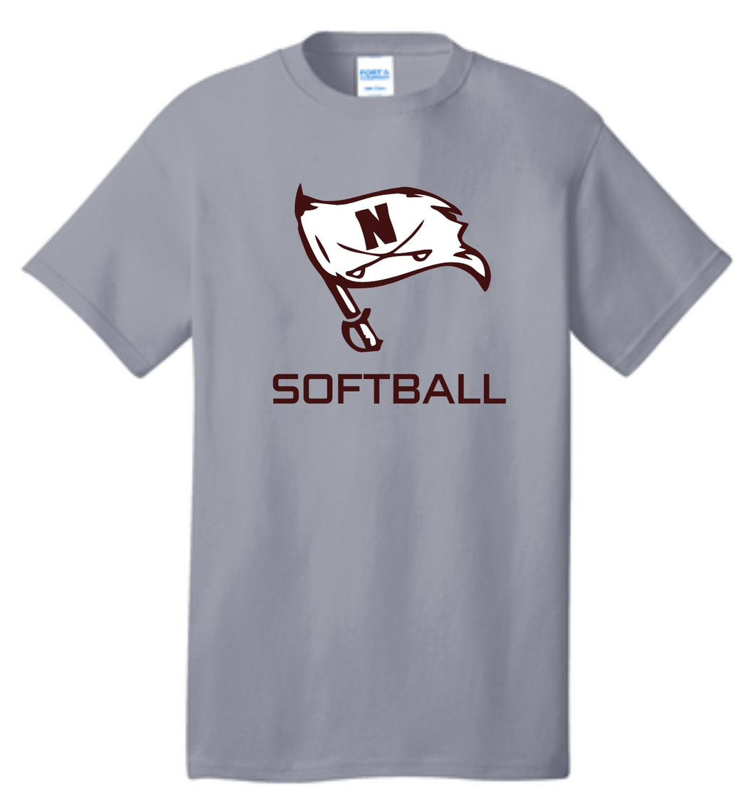 RAIDERS SOFTBALL GREY T-SHIRT ***CLEARANCE ITEM