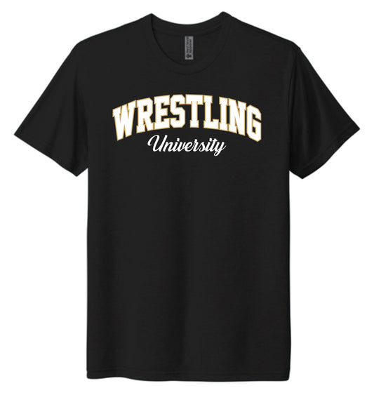 BLACK TRIBLEND TEE SCRIPT LOGO