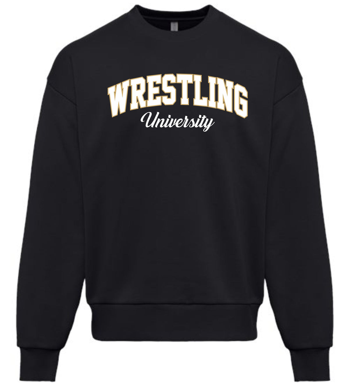 BLACK YOU CREW SWEATSHIRT SCRIPT LOGO