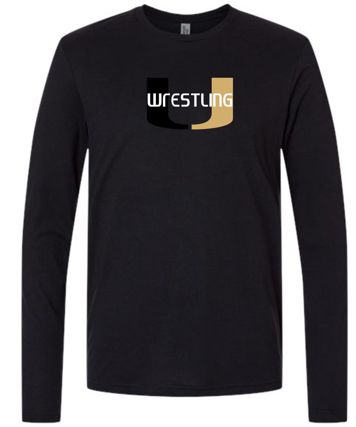 BLACK TRIBLEND LONG SLEEVE U LOGO