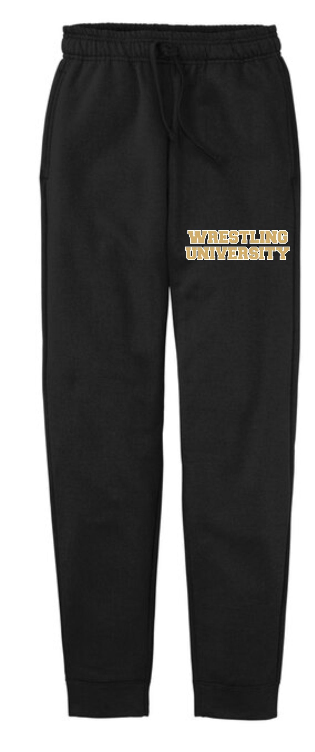 BLACK JOGGER SWEATPANTS WU LOGO