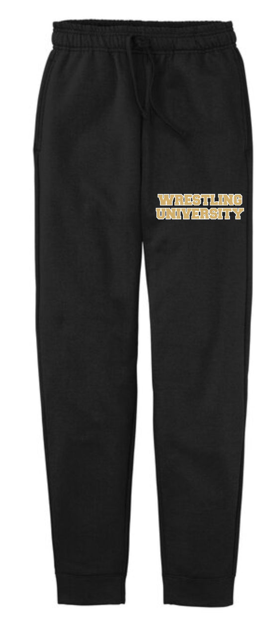 BLACK JOGGER SWEATPANTS WU LOGO