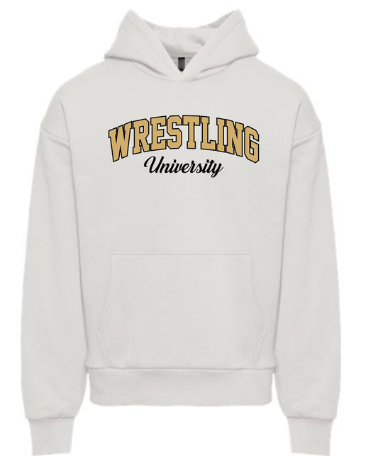 BONE WHITE ADULT HOODIE SCRIPT LOGO