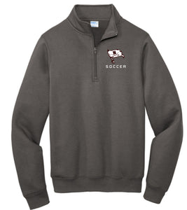 NHSS CHARCOAL 50/50 1/4 ZIP FLEECE