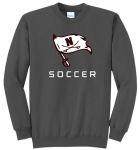 NHSS CHARCOAL 50/50 CREW FLEECE