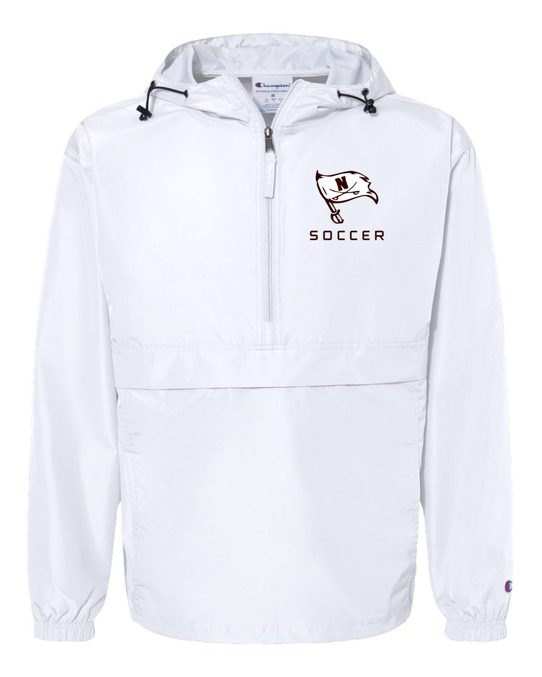 NHSS WHITE CHAMPION ANORAK JACKET W/EMBROIDERED LOGO
